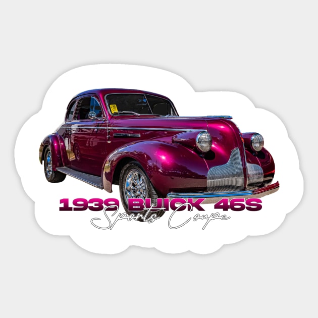 1939 Buick 46S Sports Coupe Sticker by Gestalt Imagery